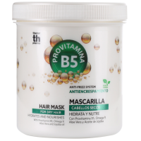 Mascarilla efecto anti-frizz Provitamina B5, Omega 9, Aloe Vera y aceite de Jojoba